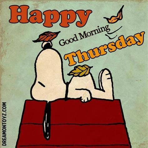 Snoopy Good Morning Thursday Quote Pictures, Photos, and Images for Facebook, Tumblr, Pinterest ...