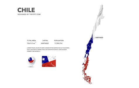 Chile Map Slide PowerPoint Powerpoint Free, Infographics Design, Country Maps, Chile ...