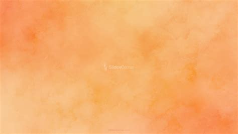 Peach Background Plain Aesthetic with Watercolor Coral Paint - SlidesCorner
