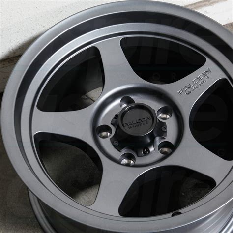 Falcon Wheels T2 Full Matte Gunmetal– Wheels Outlet