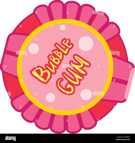 Pink bubble gum box icon. Cartoon of pink bubble gum box vector icon for web design isolated on ...