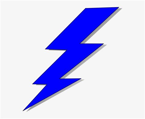 Blue Bolt - Bin - - Blue And Yellow Lightning Bolt Transparent PNG ...