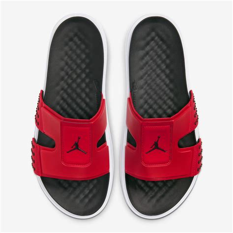 Air Jordan Hydro 8 Slides "White Breds" (Gym Red/White/Black)(CD2803-6 – Trilogy Merch PH