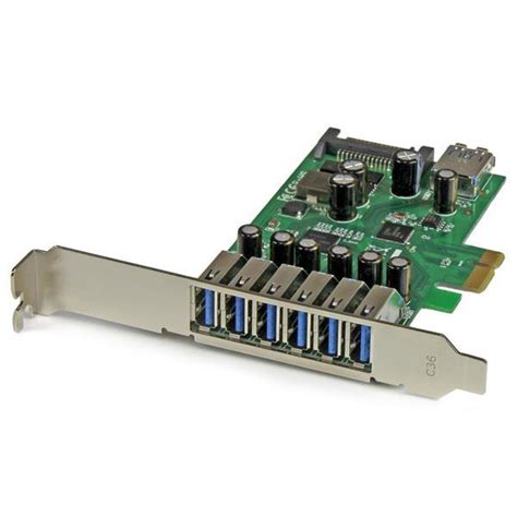 StarTech.com 7-Port PCI Express USB 3.0 Card - Standard and Low-Profile ...