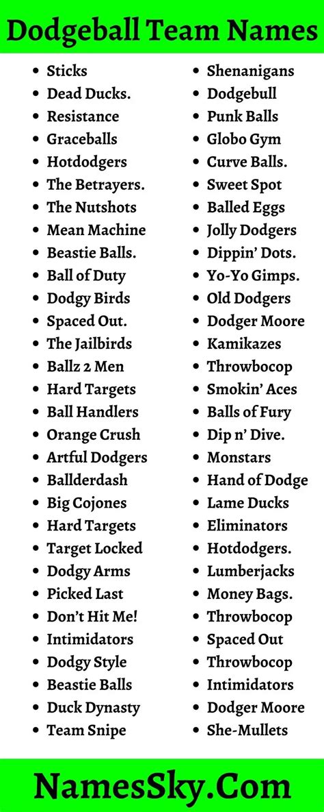 Dodgeball Team Names: 530+ Funny Dodgeball Names Ideas