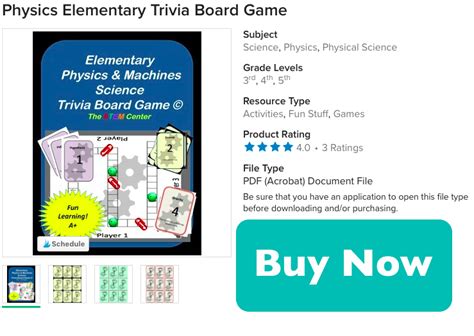 ELEMENTARY PHYSICS TRIVIA BOARD GAME - The STEM Center