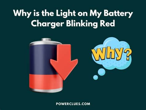 Why is the Light on My Battery Charger Blinking Red? - Power Clues