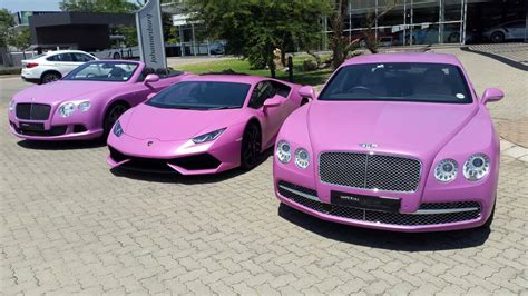 First Pink Lamborghini Huracan Fights Breast Cancer Aided by 2 Bentleys ...