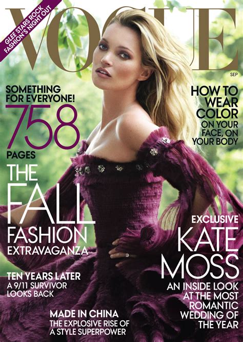 Kate Moss Covers Vogue US September 2011