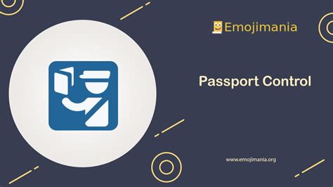 🛂 Meaning | Passport Control Emoji | Copy and Paste