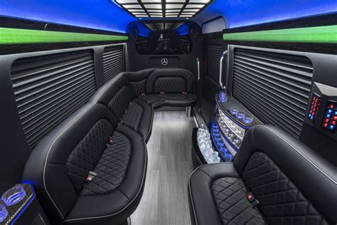 Luxury Transport in Mercedes Sprinter Party Bus - Triangle Corporate Coach