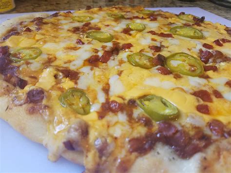 my take on Chili-Cheese Pizza[OC] : food