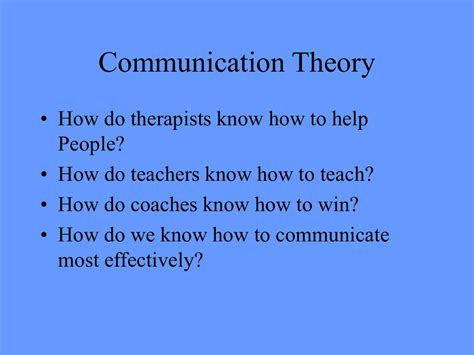 Communication Theory