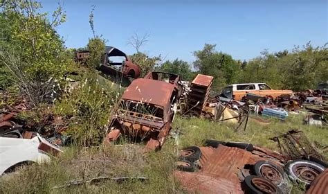 Abandoned Forest Junkyard Is Home to Hundreds of Classic Cars, Rare ...