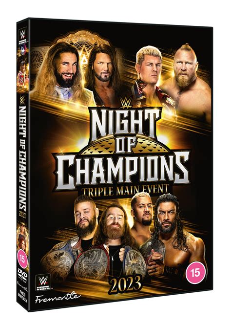 Night Of Champions 2023 - Pre-order (DVD) - WWE Home Video UK