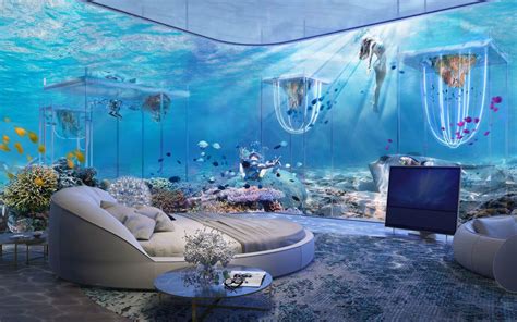 Dubai's Crazy New Floating Underwater Resort Is Inspired by Venice | Underwater bedroom ...