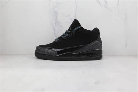 NIKE AIR Jordan 3 Retro Black Cat - DeluxeSide