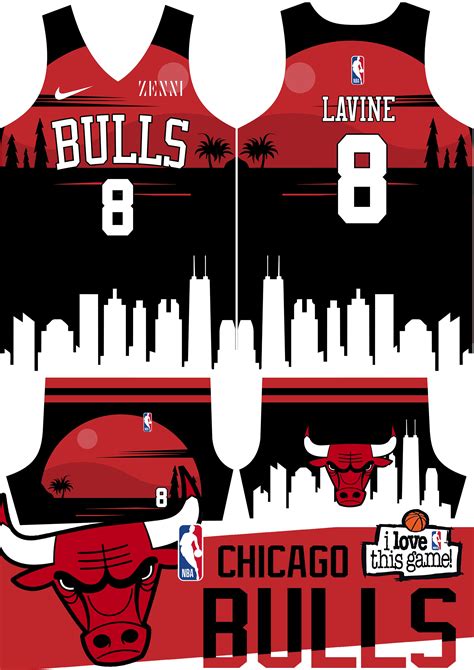 Chicago Bulls Zach Lavine Basketball Jersey | Jersey design, Basketball jersey, Volleyball ...