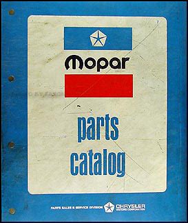 1975 Dodge, Plymouth, Chrysler Car Parts Book Original Binder