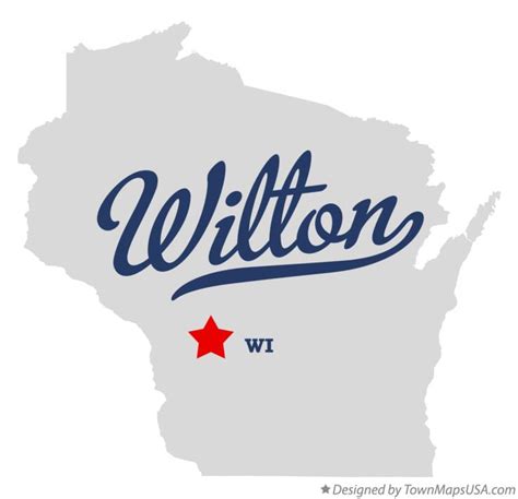 Map of Wilton, WI, Wisconsin