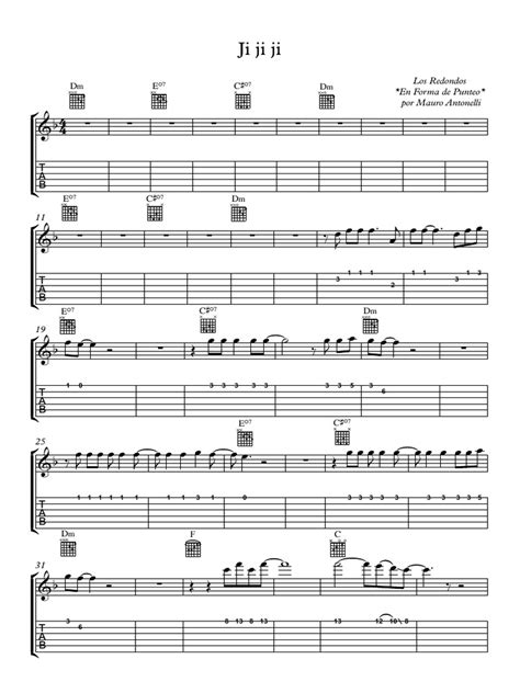 La Mejor de Todas - Partitura Tabs y Acordes | PDF