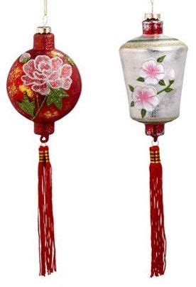 Chinese Lantern Ornament Set - asian - holiday decorations - - by World Market | Asian christmas ...