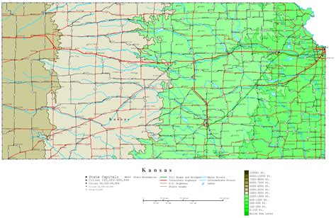 Topographic Map Of Kansas | Draw A Topographic Map