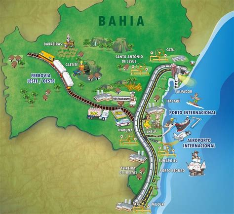 Brazil Map Bahia