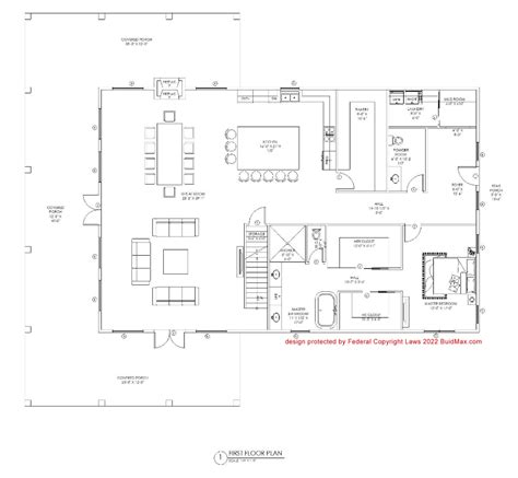 BM3945-Farmhouse Barndominiums - Buildmax House Plans | Barndominium ...