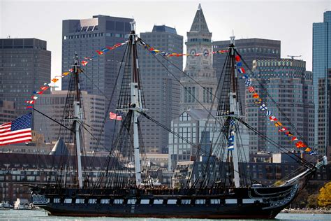 ‘Old Ironsides’ took a spin around Boston Harbor before its 220th birthday celebration