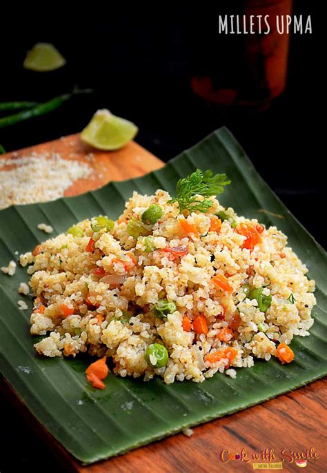 MILLET UPMA RECIPE / KODO MILLET UPMA / VARAGU UPMA RECIPE - Cook with ...