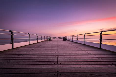 Photo of brown wooden bridge during sunset HD wallpaper | Wallpaper Flare