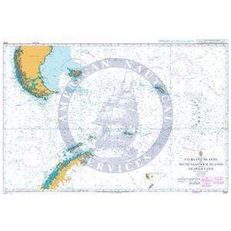 British Admiralty Nautical Chart 3200: Falkland Islands to South Sandwich Islands and Graham ...