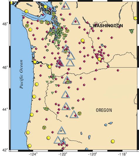 Washington State Earthquake Map: A Complete Guide - Map Of The Usa