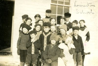 "Students of Limestone School, Limestone, Maine, ca. 1909" by Frost Memorial Library, Limestone ...