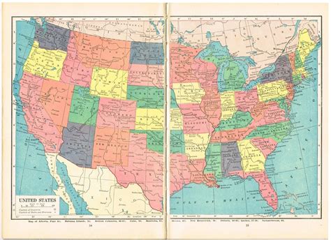 Antique Graphics Wednesday – 1900's Maps of the World & ALL 50 States! (With images) | Antique map