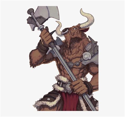 King Minos Was Believed To Own A Minotaur And To Send - Character Art Minotaur - 472x692 PNG ...