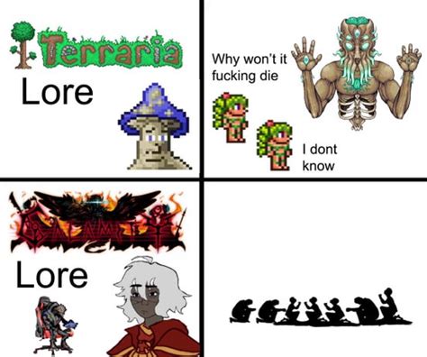 terraria lore vs calamity lore (remastered) : r/CalamityMod