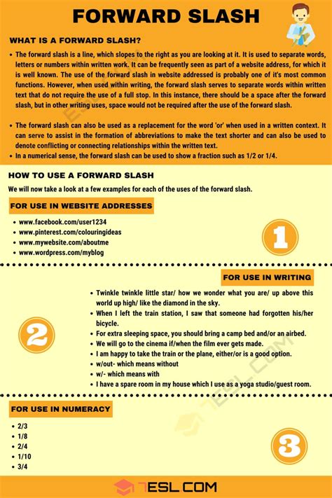 Forward Slash: How to Use a Forward Slash Correctly? • 7ESL