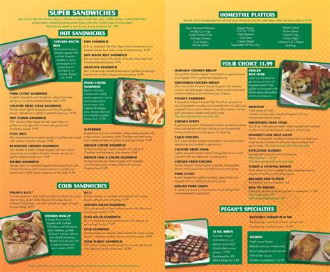 Pegahs Family Restaurant menu in Merriam, Kansas, USA