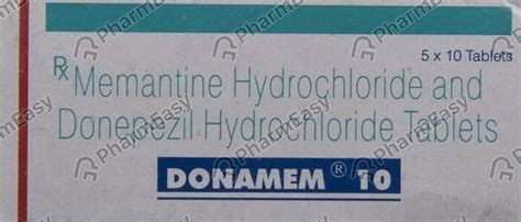 Donamem 10/5mg Strip Of 10 Tablets: Uses, Side Effects, Price & Dosage ...