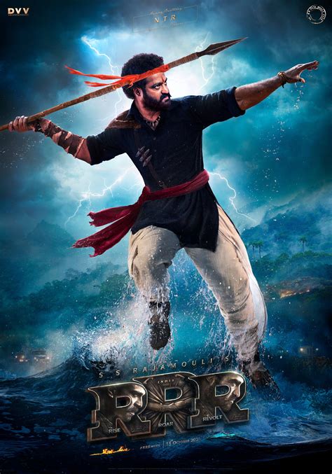 Intense Komaram Bheem poster unveiled for Jr. NTR's birthday! "Telugu ...