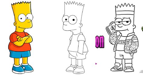 25 Easy Bart Simpson Drawing Ideas - How to Draw