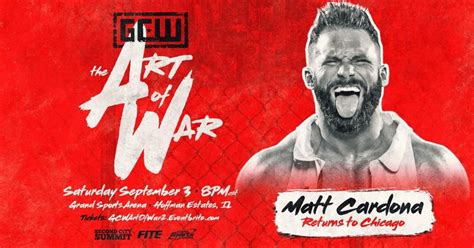 Matt Cardona Announced For GCW The Art of War