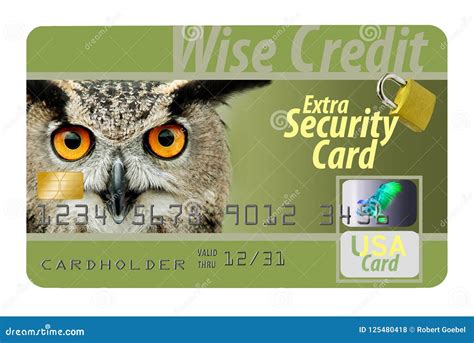 This is a Secure Credit Card with All the Safety Security Features Available. Stock Illustration ...