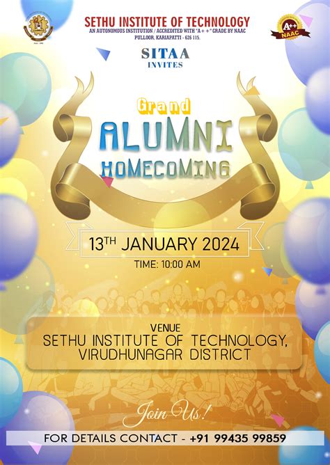 Grand Alumni Homecoming - Sethu Institute of Technology