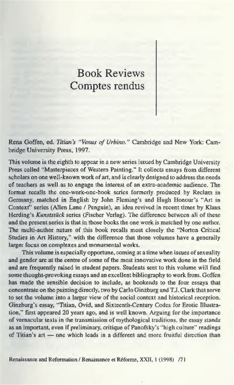 (PDF) Titian's "Venus of Urbino | Alexander Nagel - Academia.edu