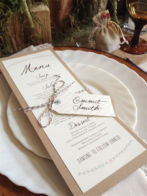 Wedding Menu Ideas