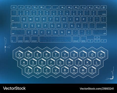 Futuristic Keyboard Texture