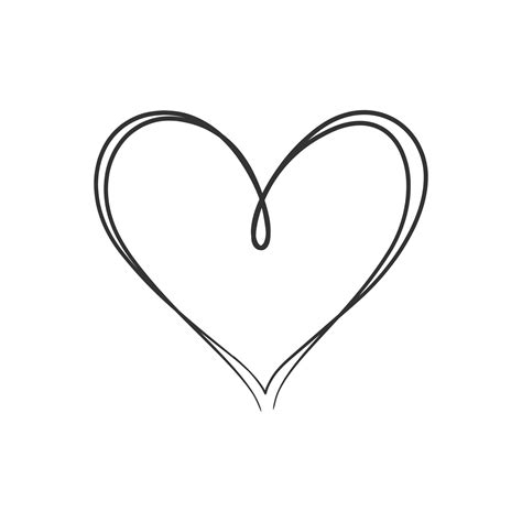 Continuous line drawing of love sign. Love heart one line drawing 6051144 Vector Art at Vecteezy